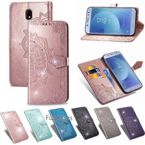 Case For Samsung Galaxy J3 2017 Wallet PU Leather Phone Case For Samsung J3 2017 J330F J330 SM-J330F Case Flip Back Cover