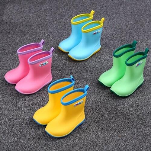 Children Rain Boots Girls Princess Cute 2-6 Years Old Baby Rain Boots Boys Children Non-slip Rain Boots Children Shoes