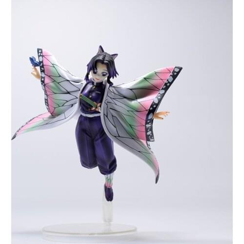 Demon Slayer Kochou Shinobu Kamado Tanjirou Nezuko Tsuyuri Kanao 20CM Action Figure Model