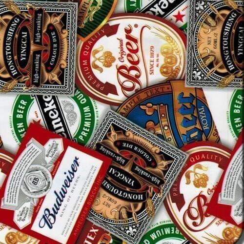 Hot sale TSAUTOP Size 1m x 10m beer pattern Water Transfer Printing Film Hydro Transfer Film Hydrographic Film TSCY1051Y