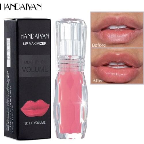 Handaiyan Mint Lip Gloss Big Mouth BA 3D Crystal Jelly Color Toot Lipgloss Wholesale Moisturizing Makeup Cosmetic Gift for Women