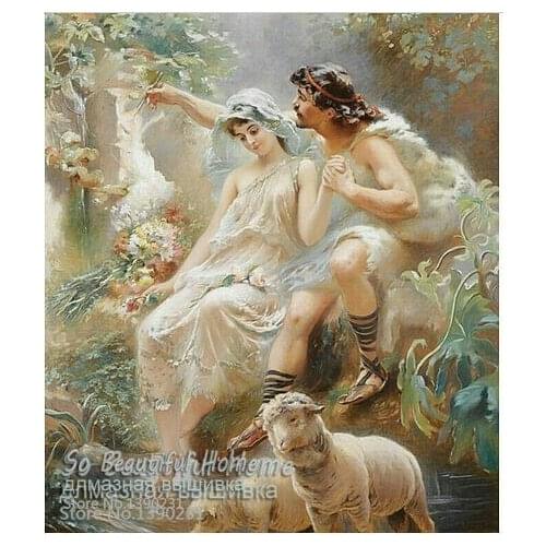 Hot sale lover diamond embroidery Needlework diy diamond painting cross stitch pasted painting fashion home decoration SF6468