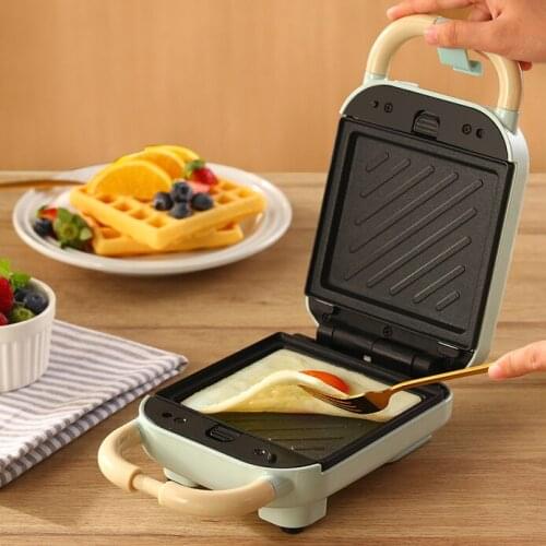 Sandwich breakfast machine household multi-functional press toaster light food waffle machine