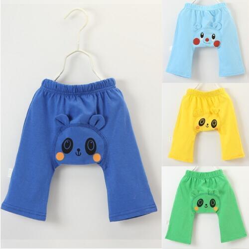 Panda Baby Boy Pant Cute Newborn Clothes Cartoon Bear Baby Trouser 100% Cotton Panties For Girl Legging Children Britches 0-2Y