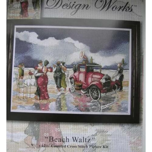 Top Quality Counted Lovely Cute Cross Stitch Kit Beach Waltz Seaside Sea Dance Dancing design works