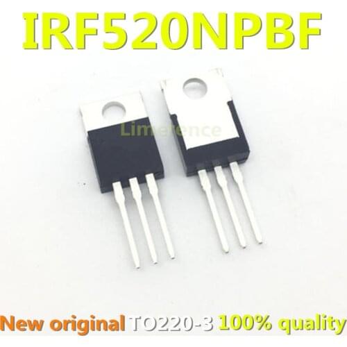 10PCS IRF520N TO220 520 IRF520 IRF520NPBF TO-220 new and original IC Chipset