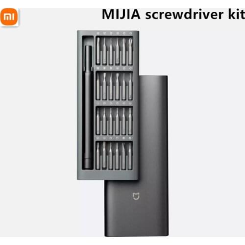 Xiaomi Mijia Wiha Daily Use Screwdriver Kit 24 Precision Magnetic Bits Alluminum Box Screw Driver xiaomi smart home Kit