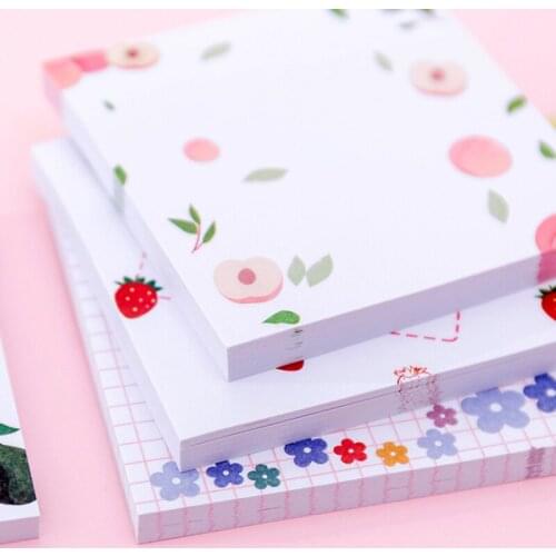 16pack/lot Kawaii Floral Planner Stickers Korean Sticky Notes Cute Paper Stationery for Children Birthday Gift School Supplies