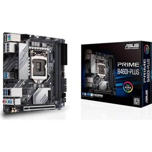 NEW MINI-ITX ITX For ASUS PRIME B460I-PLUS Motherboard Socket LGA 1200 M.2 nvme ssd For Intel B460 Original Desktop Mainboard
