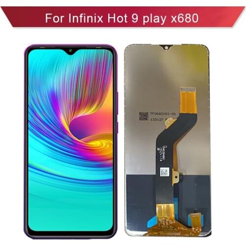 New For Infinix Hot 9 Play X680B LCD Screen and Touch Screen Digitizer Assembly X680 Complete LCD Display Replacement