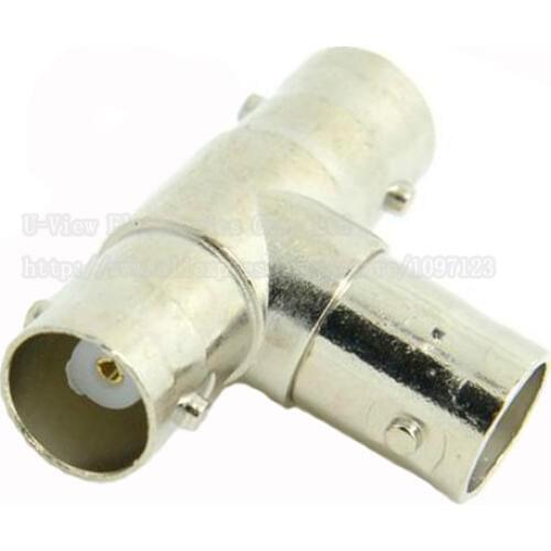 NCHTEK BNC Female To Double BNC Female Splitter T adapter For CCTV Camera System/Free DHL Shipping/500PCS