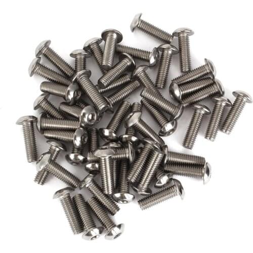 304 Stainless Steel M4 Metric Hex Socket Cap Screws Bolts 10mm Thread Length Pack Of 50