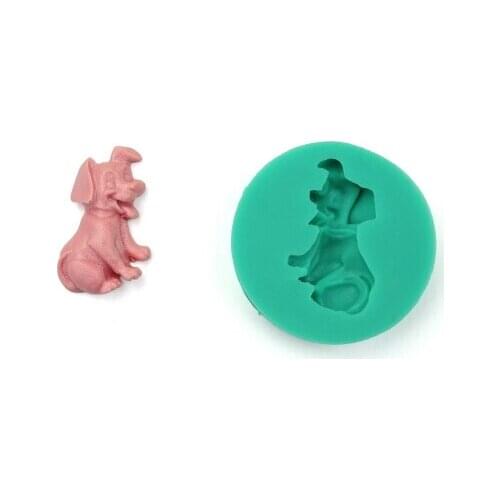 Dog silicone mold soap,fondant candle molds,DIY cooking sugar craft tools, chocolate moulds,3D silicone molds for cakes(si236)