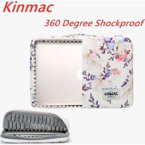 Kinmac Brand Laptop Bag 12,13,14,15,15.6,Lady Begonia Briefcase Sleeve Case For Macbook Air Pro 13.3,15.4 Notebook,Dropship V073