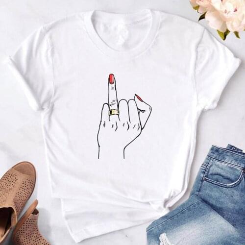 Hipster Ring Print Women tshirt Summer O-neck White Short Sleeve Casual Top Tees Female Clothes