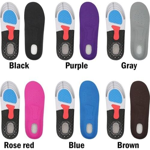 1 Pair Cuttable Silicone Shoe Insoles Free Size Men Women Orthotic Arch Support Sport Shoe Pad Soft Running Insert Cushion