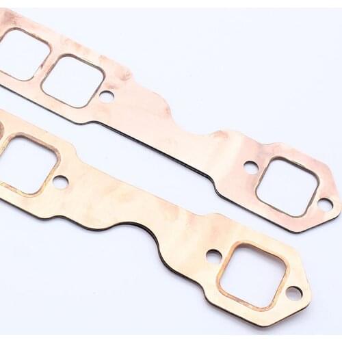 2x SBC Exhaust Gasket Seal for Chevy SB 327 305 350 383 Exhaust Manifold Gasket