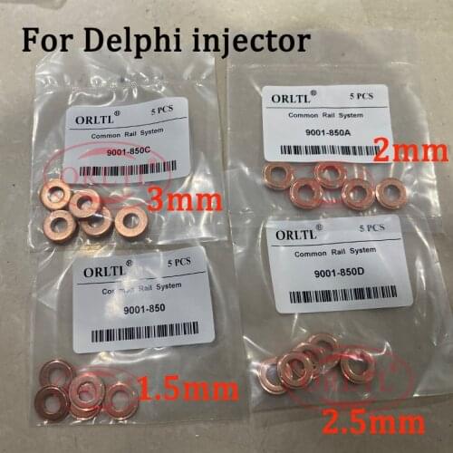 30 PCS 9001-850A fuel engine injection spare parts copper ring thickness=2mm, injector nozzle heat shield 9001 850A / 9001850A
