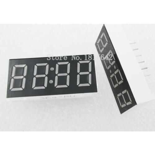 5PCS/LOT 4 bit 4bit Digital Tube Common Cathode Digital Tube 0.36" 0.36in. Red LED Digit 7 Segment Clock Digit