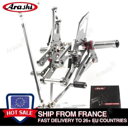 Arashi CNC Adjustable Footrest Rearset For HONDA CBR1000RR 2004 - 2007 / CBR600RR 2003 - 2006 Foot Pegs Pedals CBR 1000 600