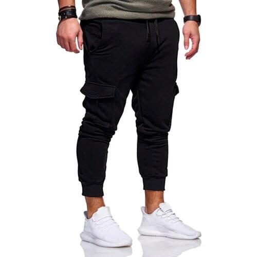Cargo pants for men hip hop trousers loose casual pocket comfortable cotton male trousers streetwear Harem Pants
