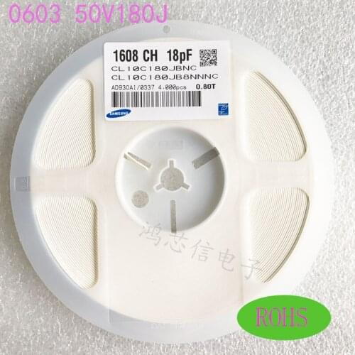 CL10C180JC8NNNC CL10C180JB8NNNC CL10C180JB8NFNC CL10C180GB8NNNC CL10C180FB8NNNC 0603 18pF 50V 100V C0G ±1% ±2% ±5% SMD MLCC