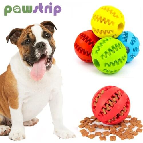 5/7cm Pet Dog Toy Funny Interactive Ball Toys Dogs Chew Toy Puppy Cleaning Teeth Rubber Balls Pet Food Dispenser Pets Supplies