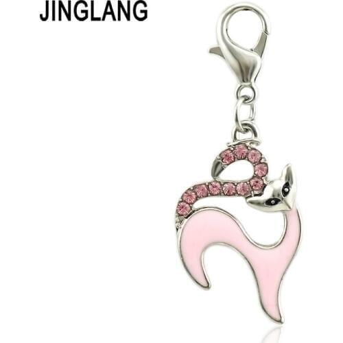 JINGLANG Animal Zinc Alloy Charms Pendants for Jewelry Making DIY Handmade Craft 12 Pieces