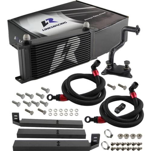 AN10 13 Rows Oil Cooler + Oil Lines Kit Fits VW Golf MK7 GTI Engine EA-888 III