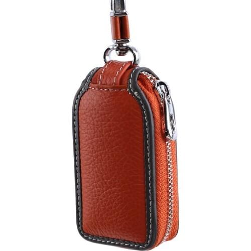 Patchwork Key Wallets Men/Women Housekeeper Keys Organizer Keychain Cover Zipper PU Leather Keys Case Bags Pouch Key Holder