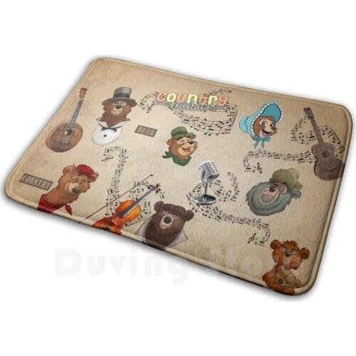 Bears Family! Mat Rug Carpet Anti-Slip Floor Mats Bedroom Bears Country Wdw Magic Kingdom Wendell Big Al Cartoon Animated Movie