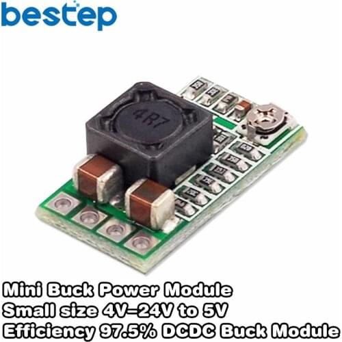 Mini DC-DC 12-24V To 5V 3A Step Down Power Supply Module Voltage Buck Converter Adjustable 97.5% 1.8V 2.5V 3.3V 5V 9V 12V