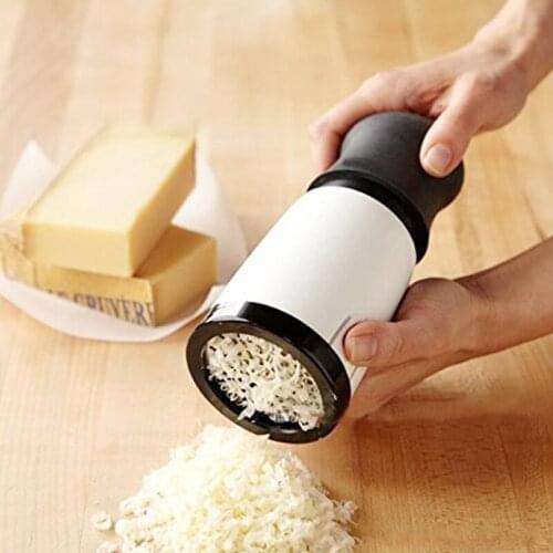 2Set Stainless Steel Multifunctional Chocolate Grater Cheese Slicer Rotary Changeable Blades Cutter Baking Tools Mill