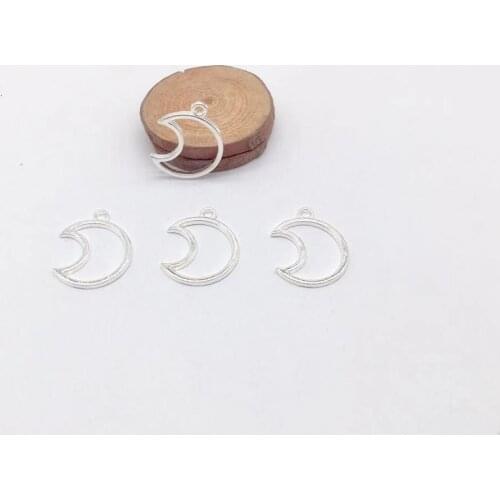 Fashion 25 pcs moon Meniscus pendants fit DIY handmade necklace bracelet charms Jewelry Making finding