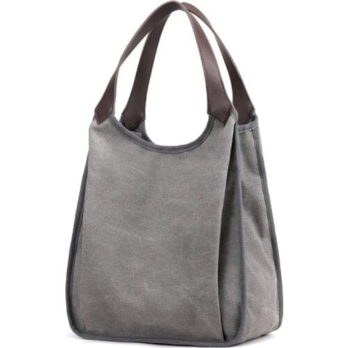 Fashion Womens Shoulder bags canvas Female Top-Handle Bags High Quality Purse Leisure Handbags Ladies Totes Sac A Mai New 2021