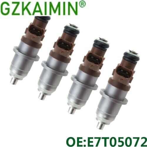 SET 4XFlow Matched high quality Fuel Injector nozzle injection E7T05072 For Mitsubishi Pajero IO H67W H77W 4G93 4G94