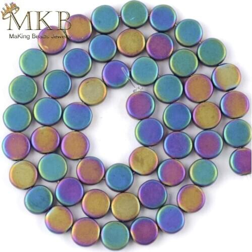 Natural Hematite Stone Round Matte Beads For Jewelry Making 6/8/10mm Dull Polished Spacer Loose Beads Diy Accessories 15inches