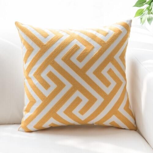 Geometric Cushion Cover 45x 45cm Colorful Pillow Cover Handmade Square Home Decoration for living Room Bed Room Home Decor