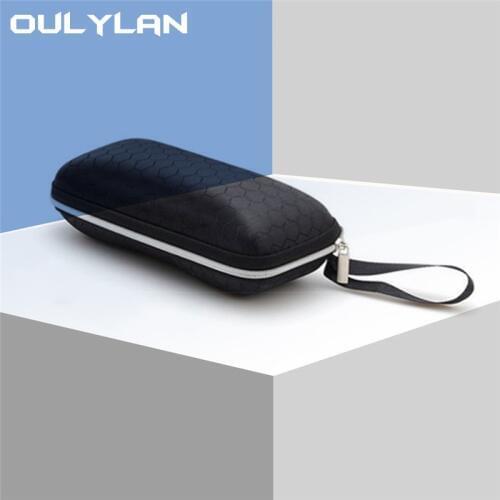 Oulylan Fashion Travel Glasses Sunglasses Case Women Men Pressure Resistance Glasses Case Retro Eyeglasses Box Cases
