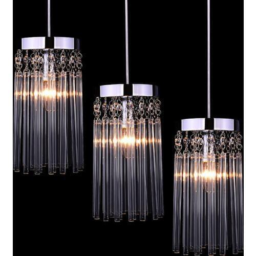 Simple modern LED crystal circular small Pendant Lights restaurant bedroom book room European style porch Pendant Lamp SJ48