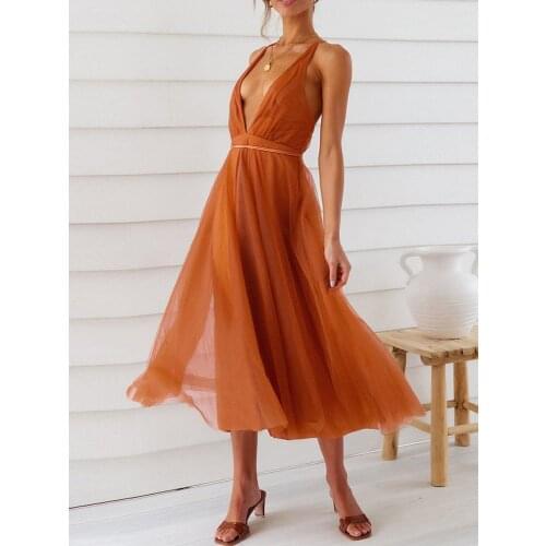REPHYLLIS Open Summer Dresses