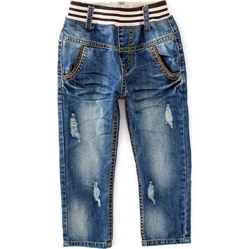 Boys Ripped Jeans Kids Fashion Denim Pants Baby Boys Hole-style Cotton Jeans Children Casual Jeans Kids Spring Autumn Trousers