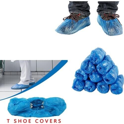 Blue Disposable Convenient And Comfortable Model House High Quality Shoe Cover PE Shoe Cover Machine Shoe Cover