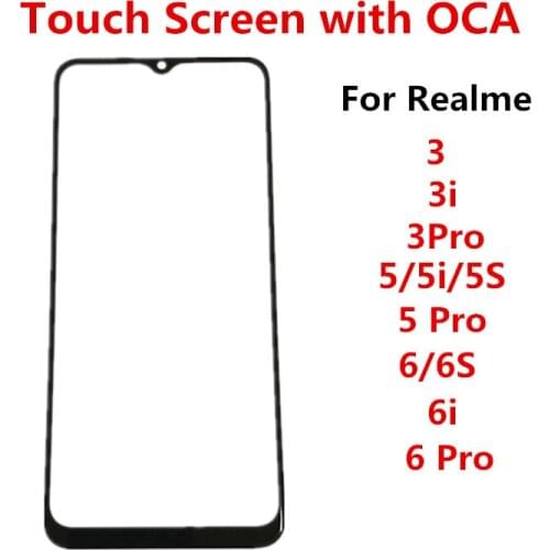 6Pro Outer Screen For Realme 6 Pro 6.6" Front Touch Panel LCD Display Out Glass Cover Lens Repair Replace Parts