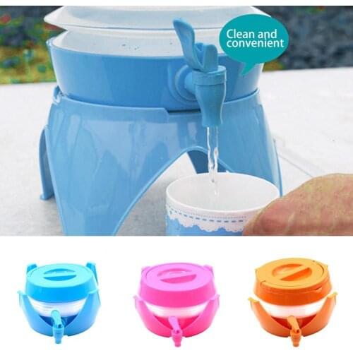 5.5L/7.5L Retractable Folding Bucket Ultralight Camping Water Storage Dispenser Multi-use Outdoor Picnic Drinking Water Fountain
