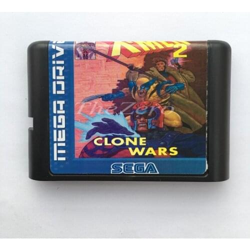 X Men 2 EU/JAP Shell for 16 bit Game Card for Genesis System for Sega Mega Drive