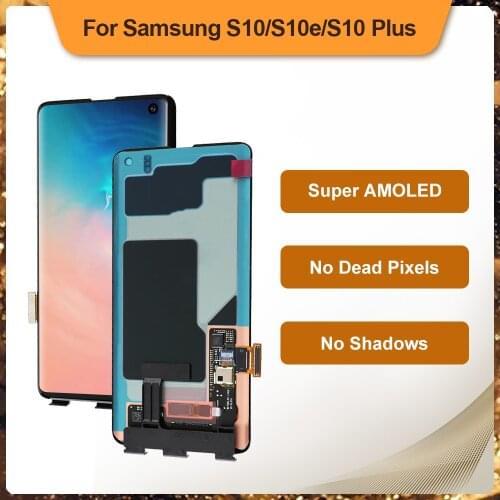 100% OEM Display for Samsung Galaxy S10 S10e S10 Plus Display Touch Screen Digitizer Assembly With Touch ID Part