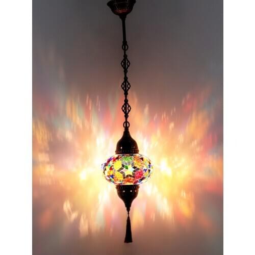 13 COLOR VARIATIONS turkish mosaic pendant lamp