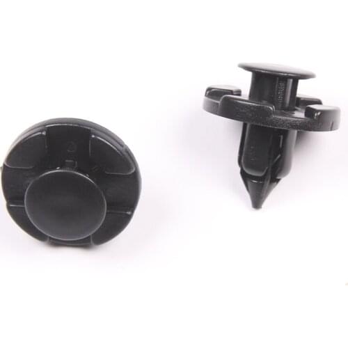20Pcs Black 8mm Hole Interior Trim Panel Car Fender Hood Tank Retainer Fastener Rivets Clips For Nissan Livina Tiida Teana