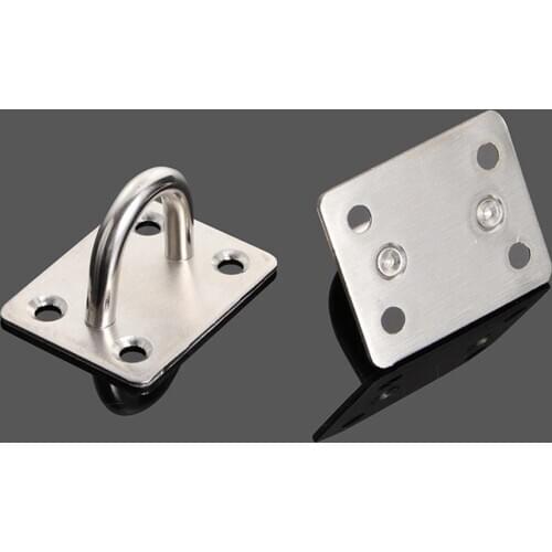 3Pcs/lot Stainless Steel U-shaped Ceiling Mount Hooks Base for Ceiling Fans Hammocks/Rings Fixed Hooks Hardware Accessories